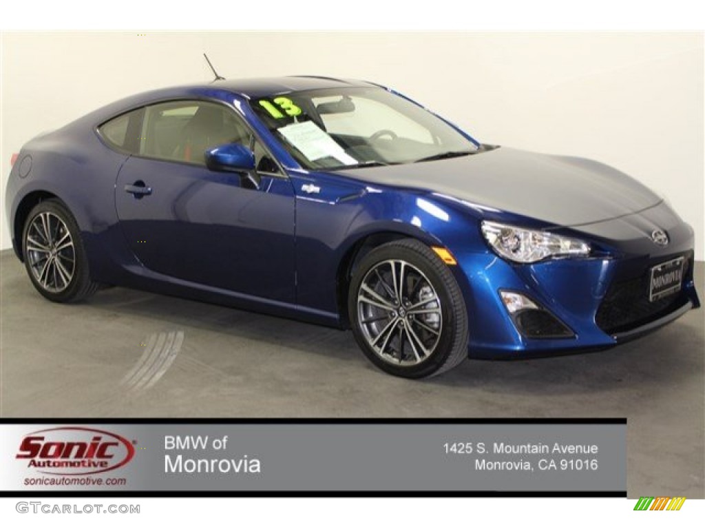 2013 FR-S Sport Coupe - Ultramarine Blue / Black/Red Accents photo #1