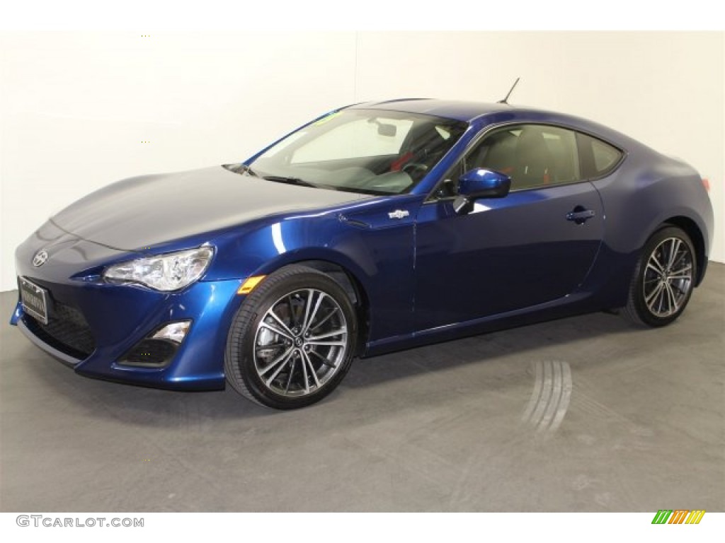 2013 FR-S Sport Coupe - Ultramarine Blue / Black/Red Accents photo #6