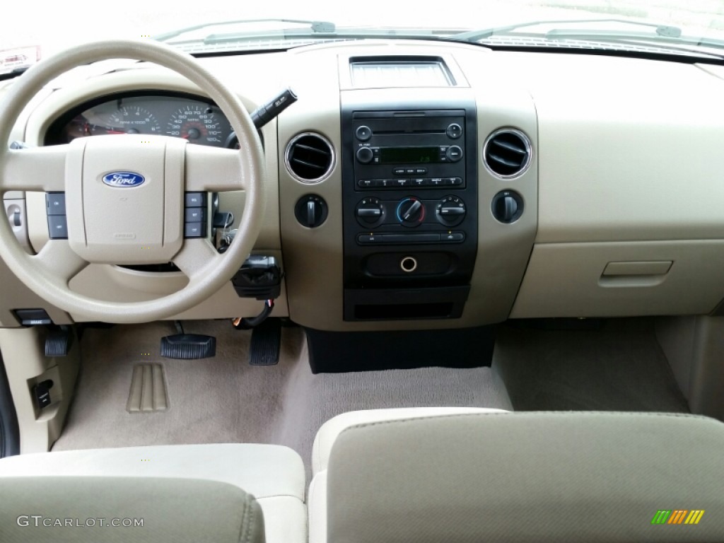 2006 F150 XLT SuperCab 4x4 - Dark Toreador Red Metallic / Tan photo #16