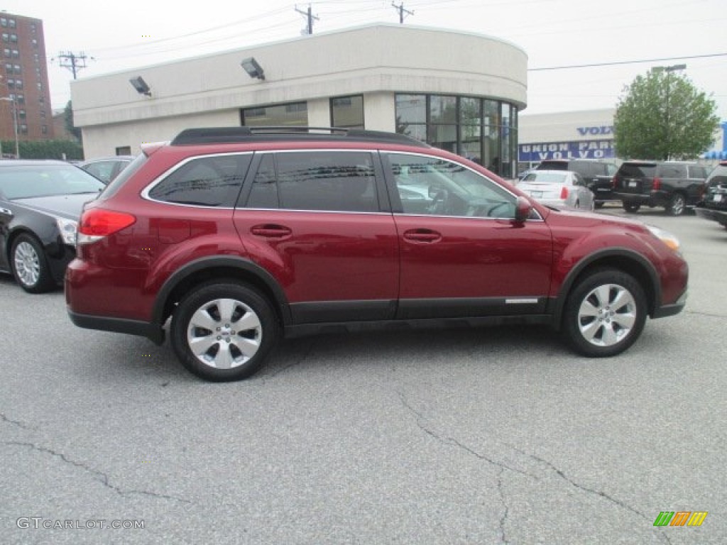 2012 Outback 3.6R Limited - Ruby Red Pearl / Off Black photo #5