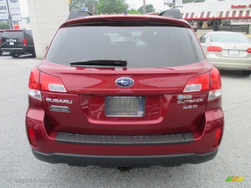 2012 Outback 3.6R Limited - Ruby Red Pearl / Off Black photo #7