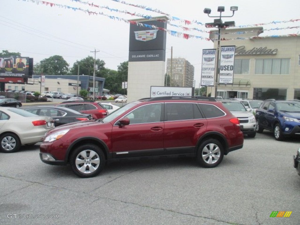 2012 Outback 3.6R Limited - Ruby Red Pearl / Off Black photo #9