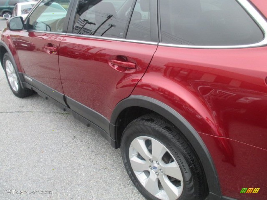 2012 Outback 3.6R Limited - Ruby Red Pearl / Off Black photo #46