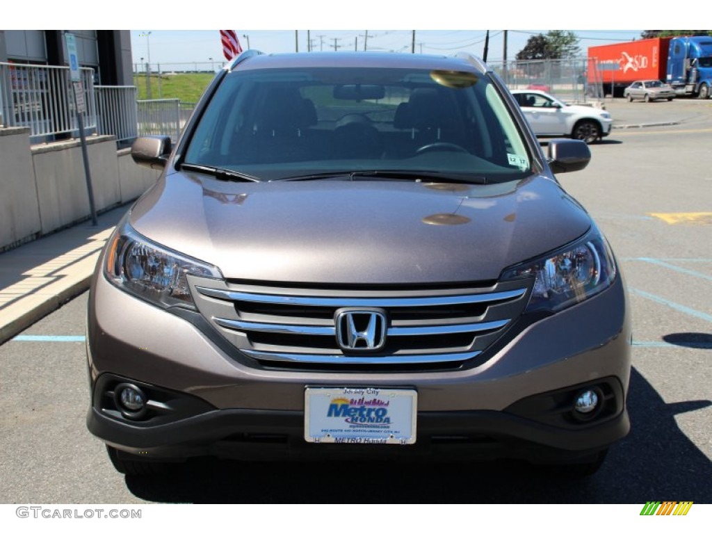 2013 CR-V EX-L AWD - Urban Titanium Metallic / Black photo #2