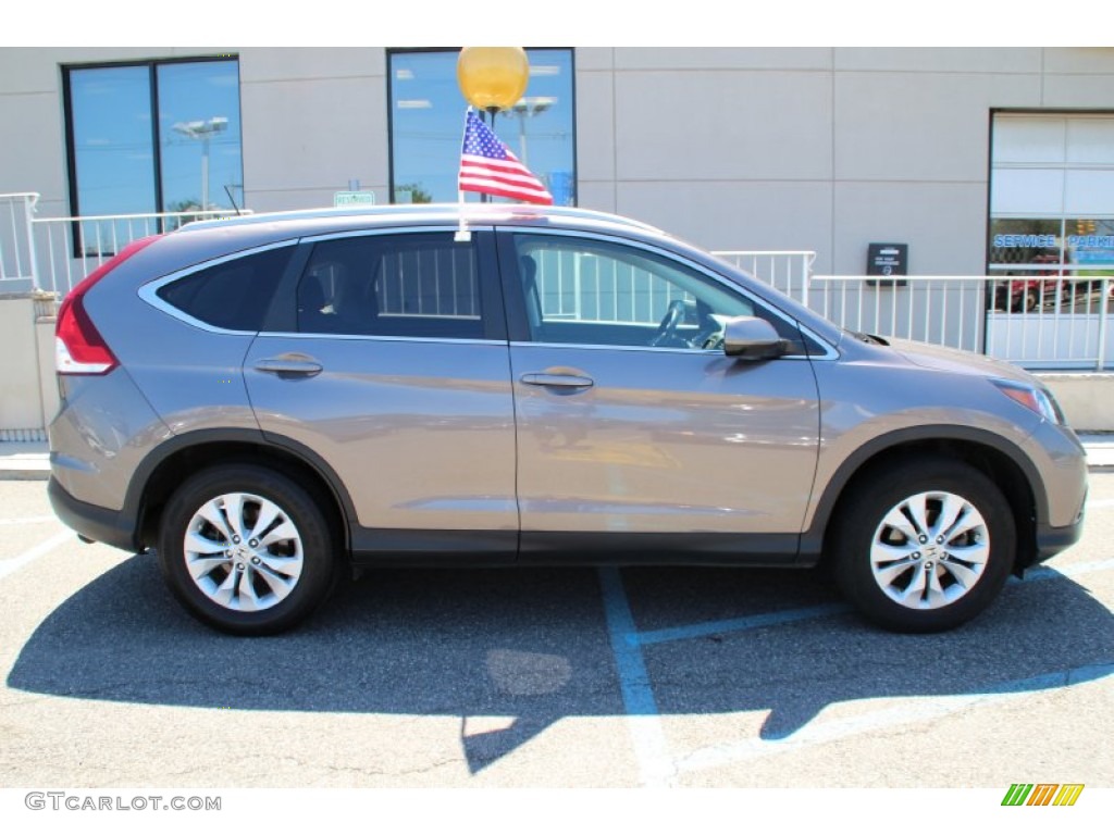2013 CR-V EX-L AWD - Urban Titanium Metallic / Black photo #4
