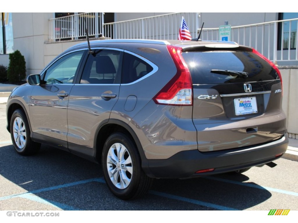 2013 CR-V EX-L AWD - Urban Titanium Metallic / Black photo #7