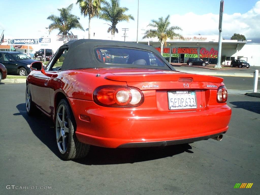 2004 MX-5 Miata MAZDASPEED Roadster - Velocity Red Mica / Black/Red photo #4