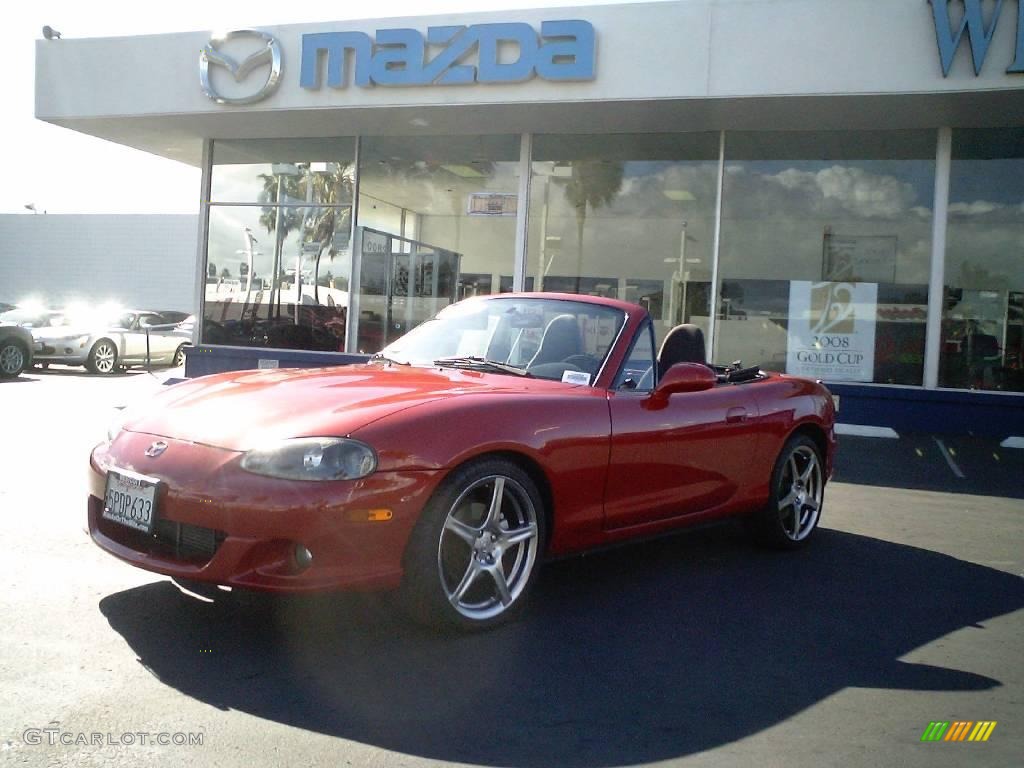 2004 MX-5 Miata MAZDASPEED Roadster - Velocity Red Mica / Black/Red photo #5