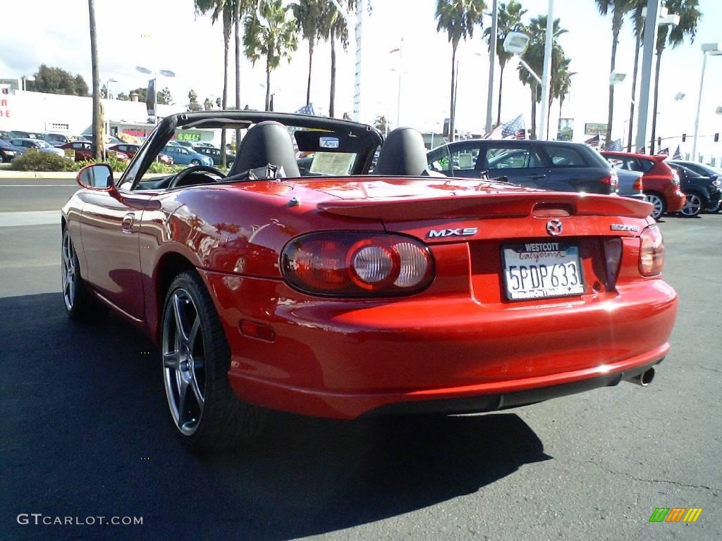 2004 MX-5 Miata MAZDASPEED Roadster - Velocity Red Mica / Black/Red photo #6