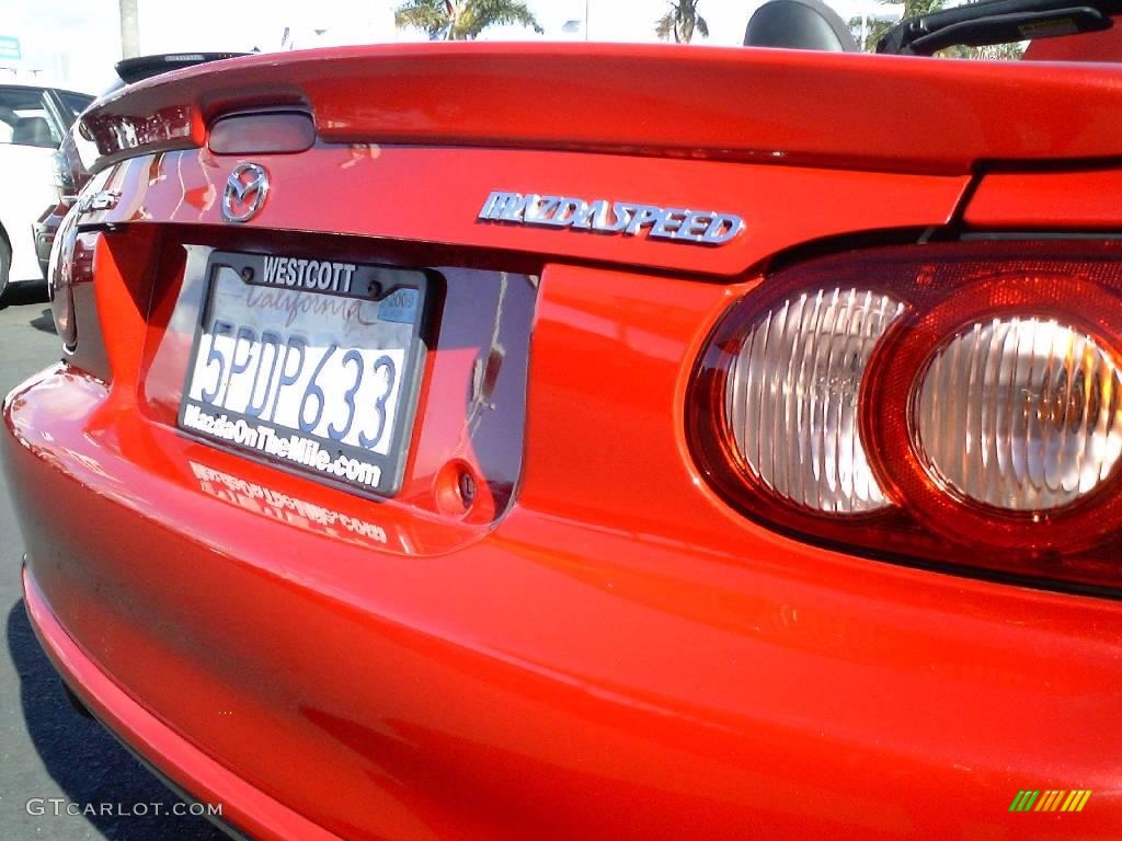 2004 MX-5 Miata MAZDASPEED Roadster - Velocity Red Mica / Black/Red photo #8
