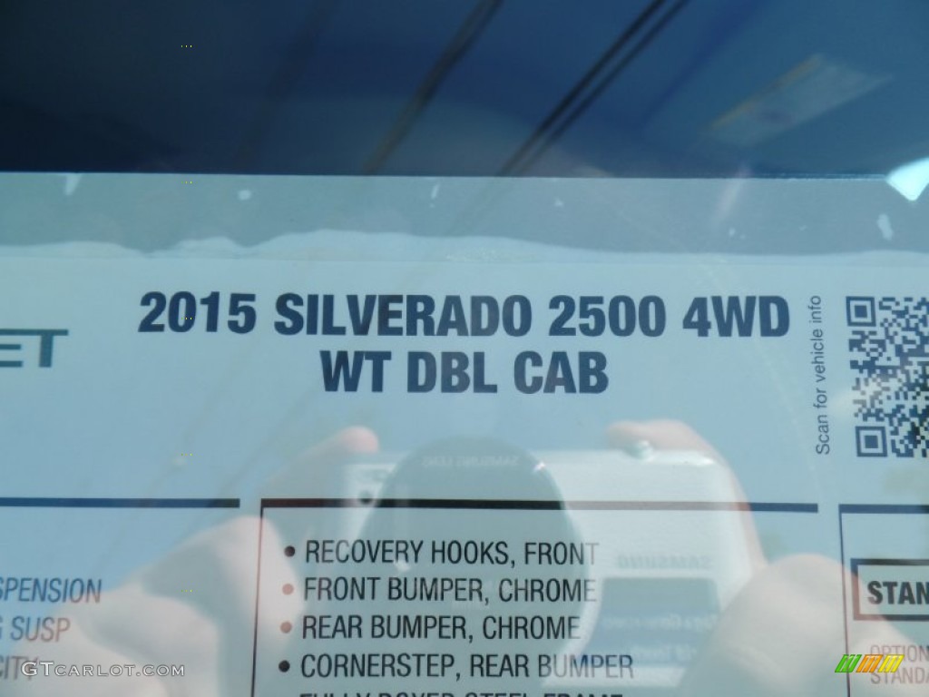 2015 Silverado 2500HD WT Double Cab 4x4 - Tungsten Metallic / Jet Black/Dark Ash photo #62