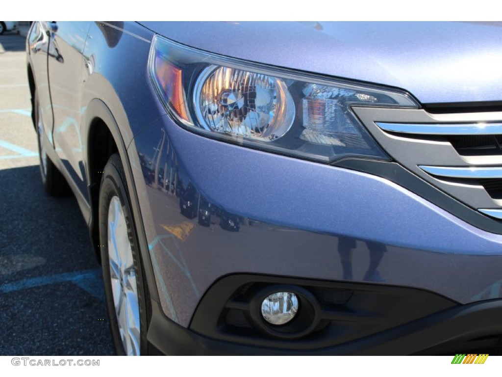 2012 CR-V EX-L 4WD - Twilight Blue Metallic / Gray photo #30