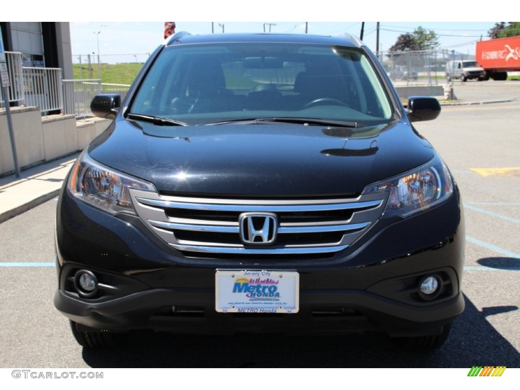 2012 CR-V EX-L 4WD - Crystal Black Pearl / Black photo #2