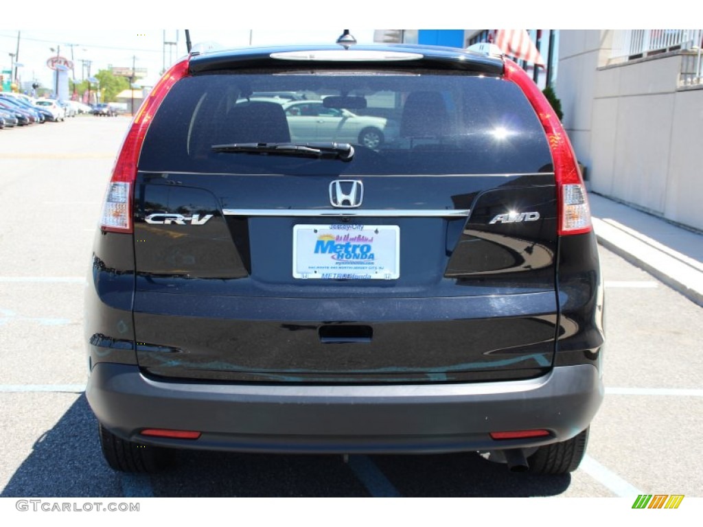 2012 CR-V EX-L 4WD - Crystal Black Pearl / Black photo #6