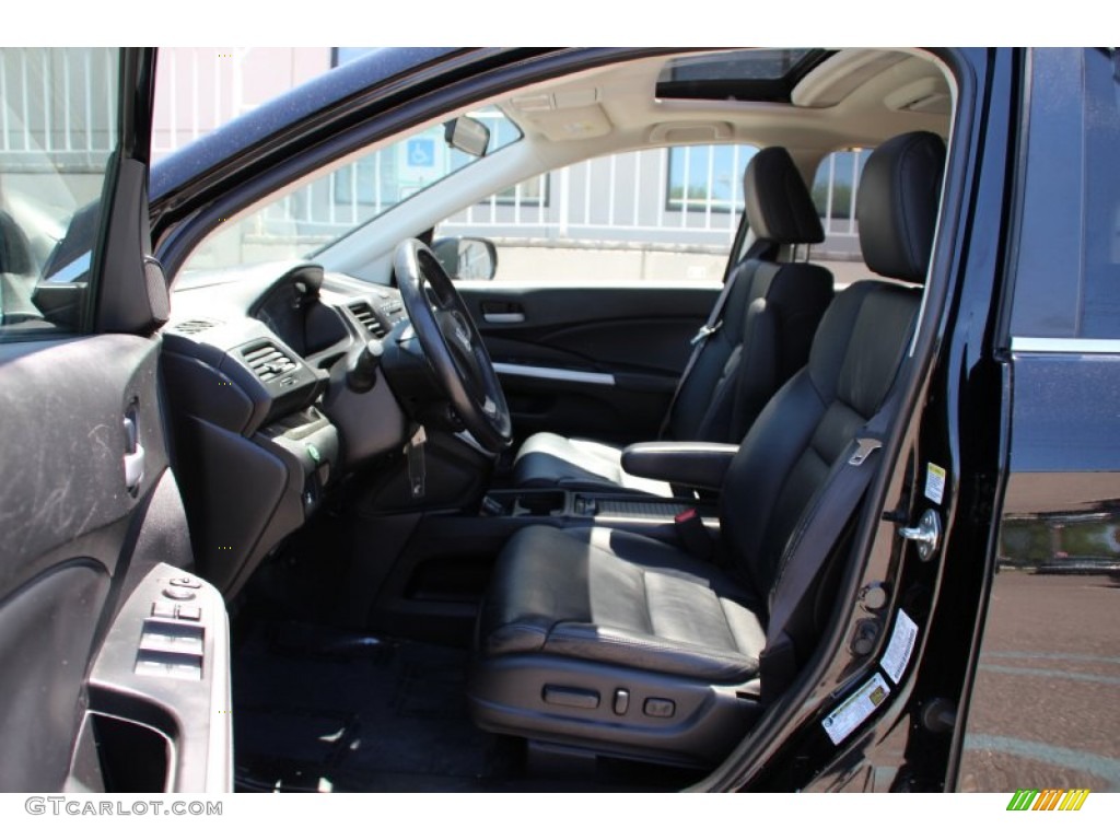 2012 CR-V EX-L 4WD - Crystal Black Pearl / Black photo #12