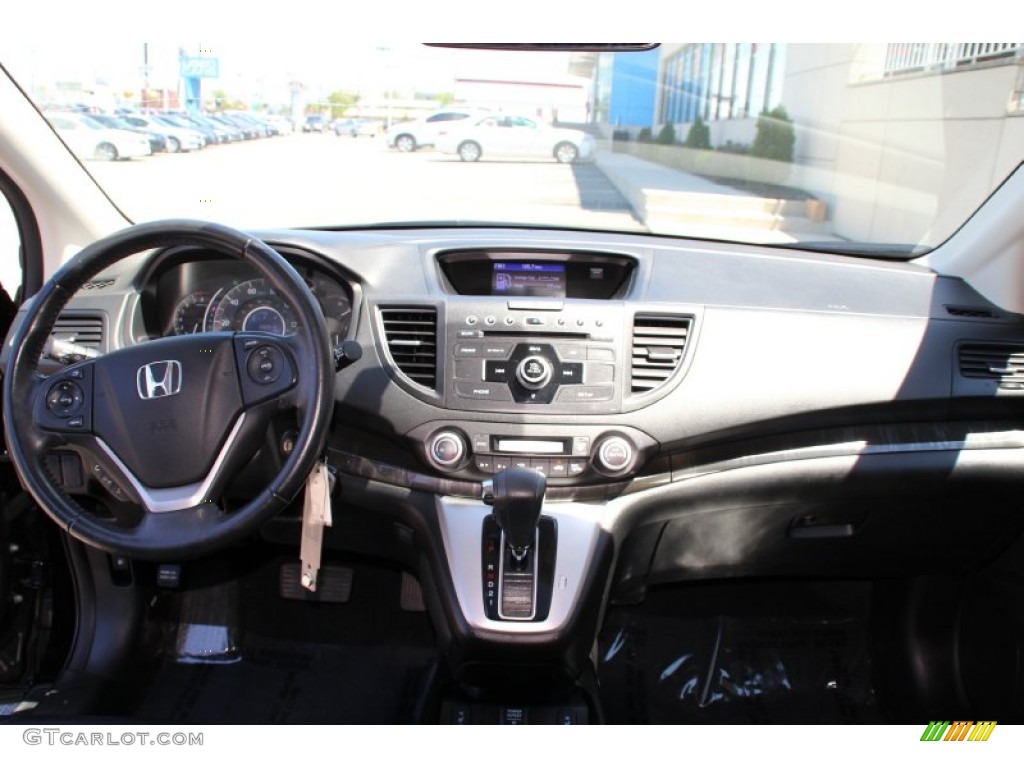 2012 CR-V EX-L 4WD - Crystal Black Pearl / Black photo #14