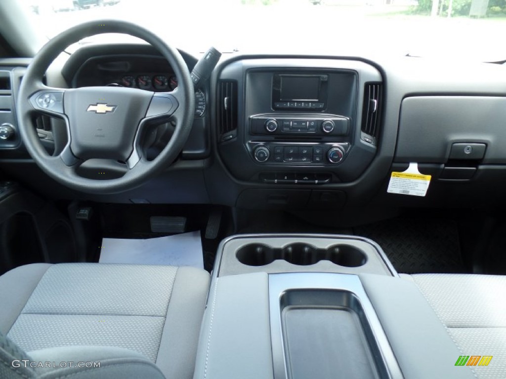 2015 Silverado 1500 LS Double Cab - Silver Ice Metallic / Dark Ash/Jet Black photo #39