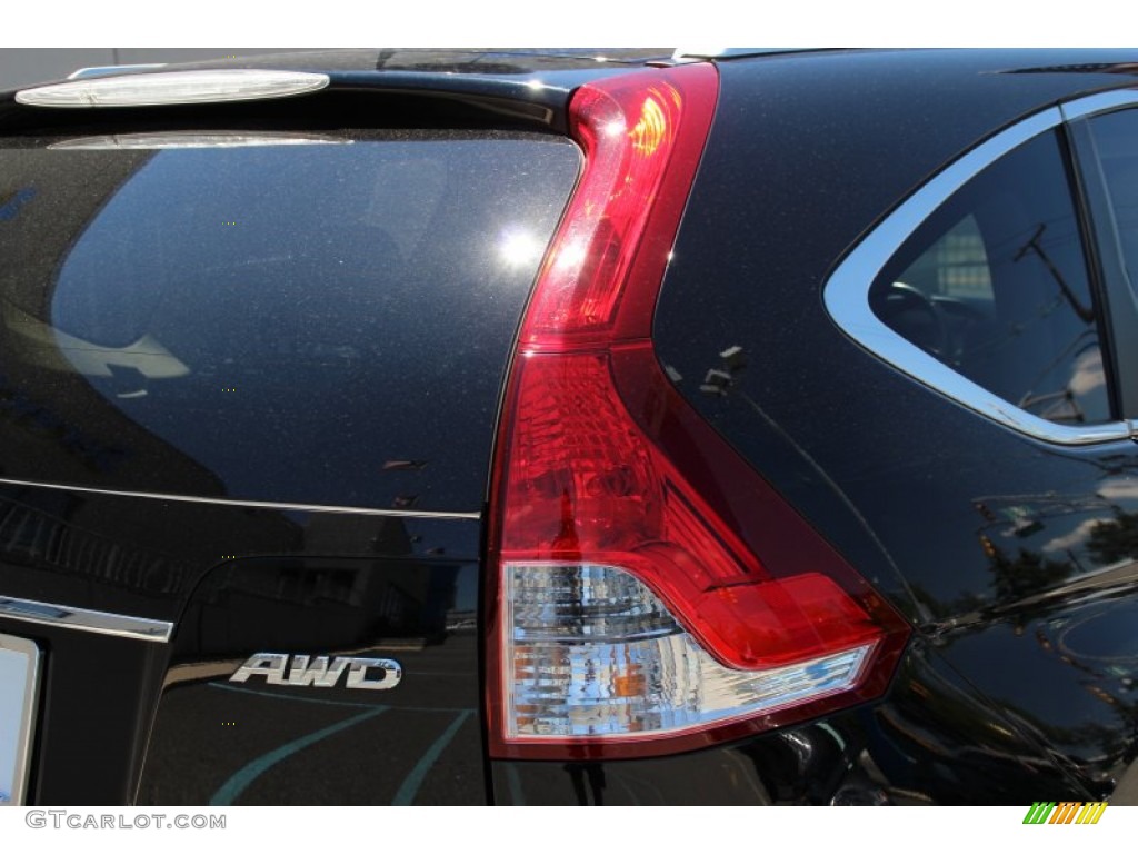 2012 CR-V EX-L 4WD - Crystal Black Pearl / Black photo #22