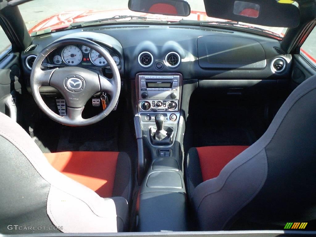 2004 MX-5 Miata MAZDASPEED Roadster - Velocity Red Mica / Black/Red photo #14