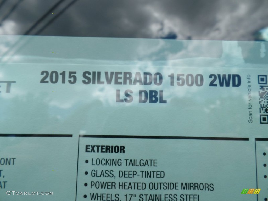2015 Silverado 1500 LS Double Cab - Silver Ice Metallic / Dark Ash/Jet Black photo #59