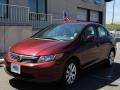 Crimson Pearl - Civic LX Sedan Photo No. 1