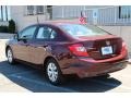 Crimson Pearl - Civic LX Sedan Photo No. 7