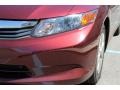 Crimson Pearl - Civic LX Sedan Photo No. 28