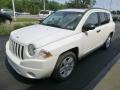 Stone White 2009 Jeep Compass Sport 4x4 Exterior