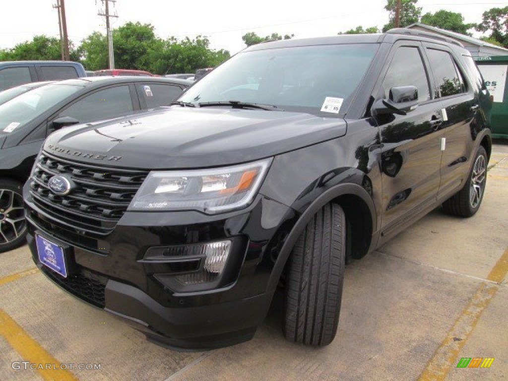 2016 Explorer Sport 4WD - Shadow Black / Ebony Black photo #16