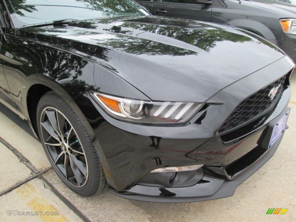 2015 Mustang EcoBoost Coupe - Black / Ebony photo #2