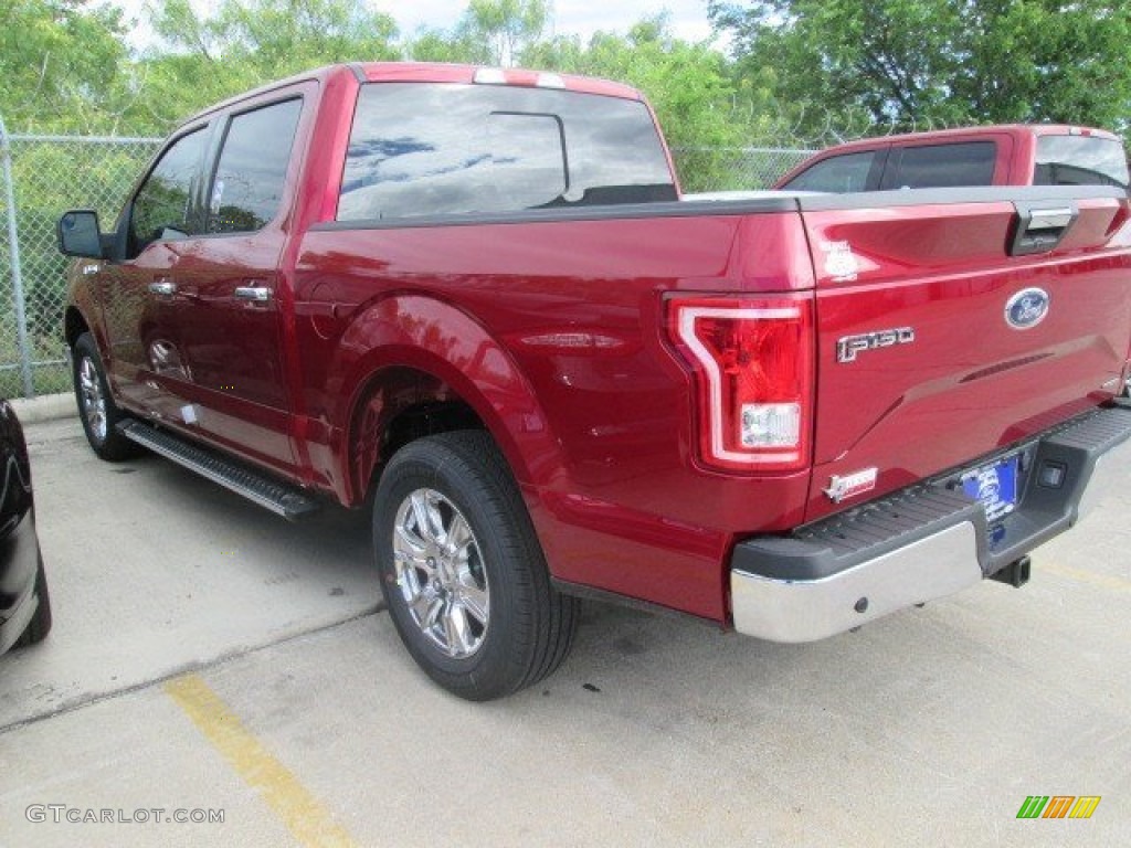 2015 F150 XLT SuperCrew - Ruby Red Metallic / Medium Earth Gray photo #2