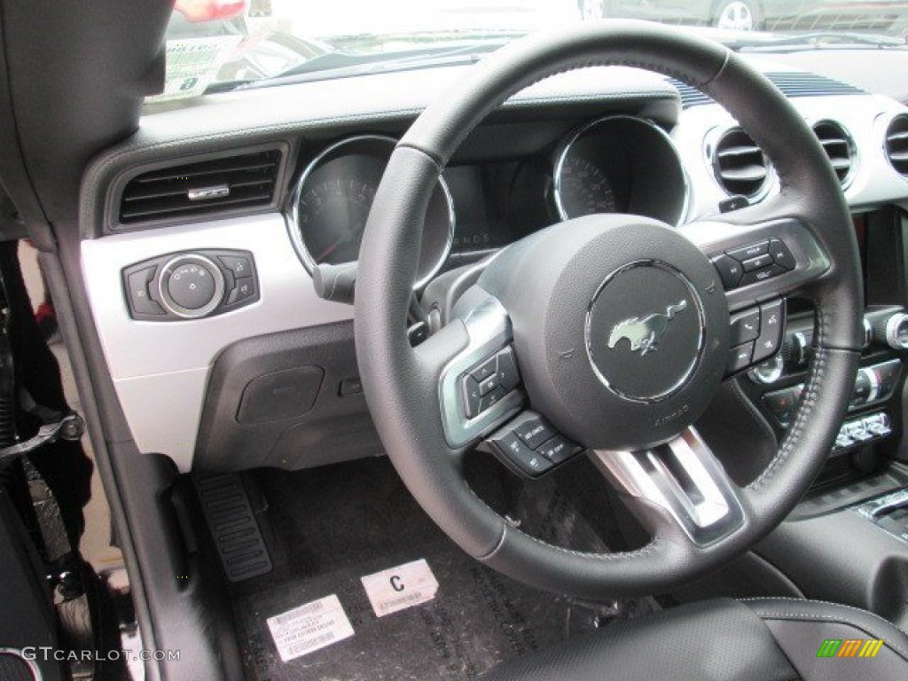 2015 Mustang EcoBoost Premium Coupe - Black / Ebony photo #19
