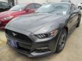 2015 Magnetic Metallic Ford Mustang EcoBoost Premium Coupe  photo #7