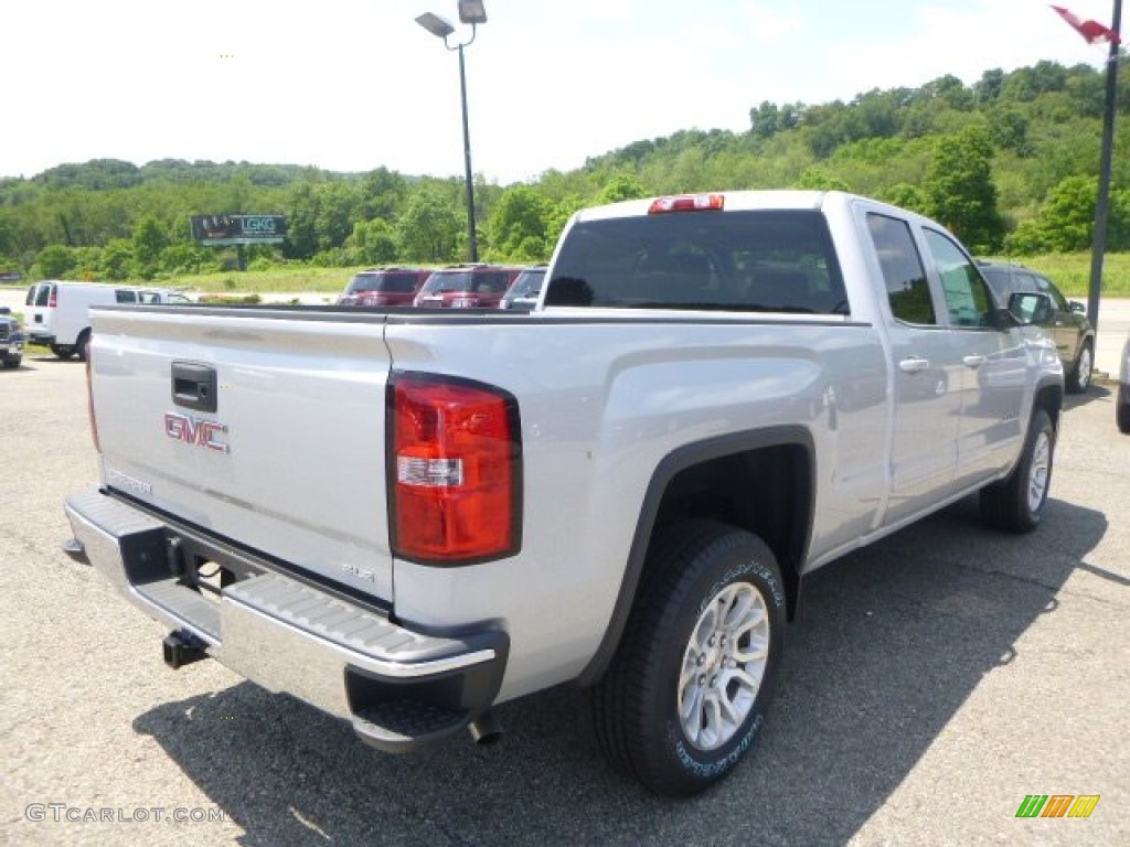 2015 Sierra 1500 SLE Double Cab 4x4 - Quicksilver Metallic / Jet Black photo #6