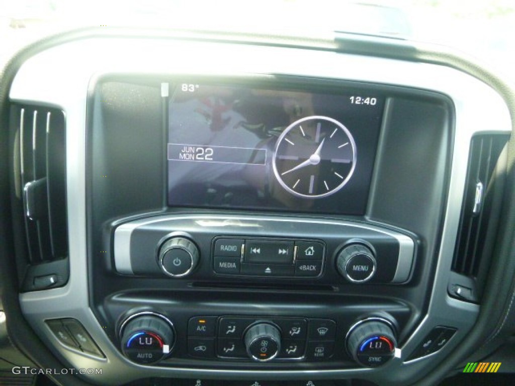 2015 Sierra 1500 SLE Double Cab 4x4 - Quicksilver Metallic / Jet Black photo #18
