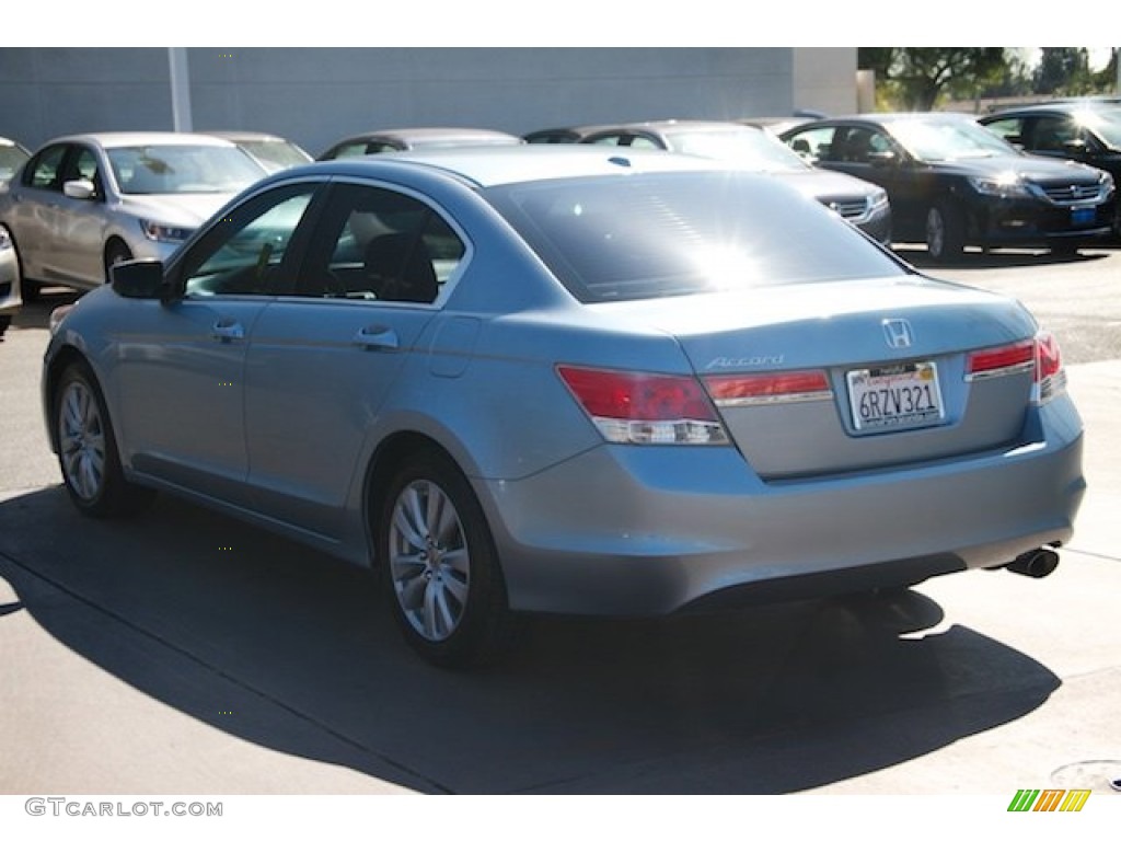 2011 Accord EX-L Sedan - Celestial Blue Metallic / Black photo #2