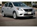 2014 Brilliant Silver Nissan Versa 1.6 S Sedan  photo #1