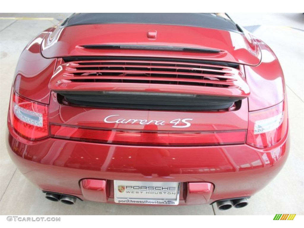 2009 911 Carrera 4S Cabriolet - Ruby Red Metallic / Sand Beige photo #9
