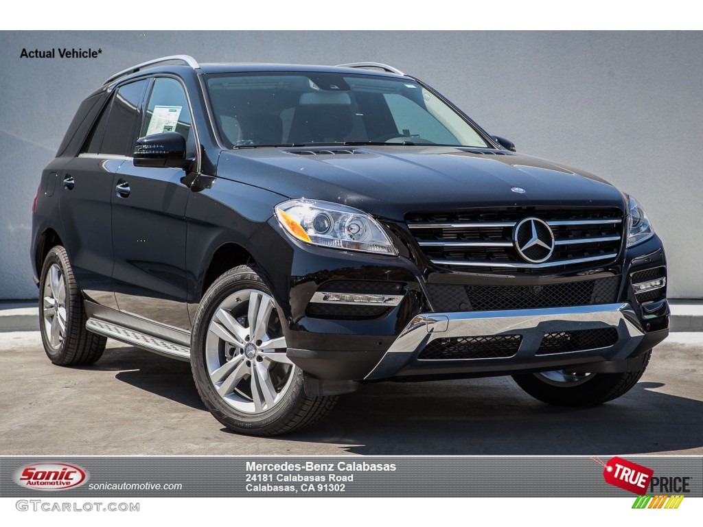 2015 ML 350 4Matic - Black / Black photo #1