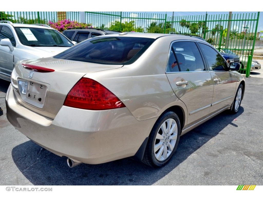 2007 Accord EX-L V6 Sedan - Desert Mist Metallic / Ivory photo #11
