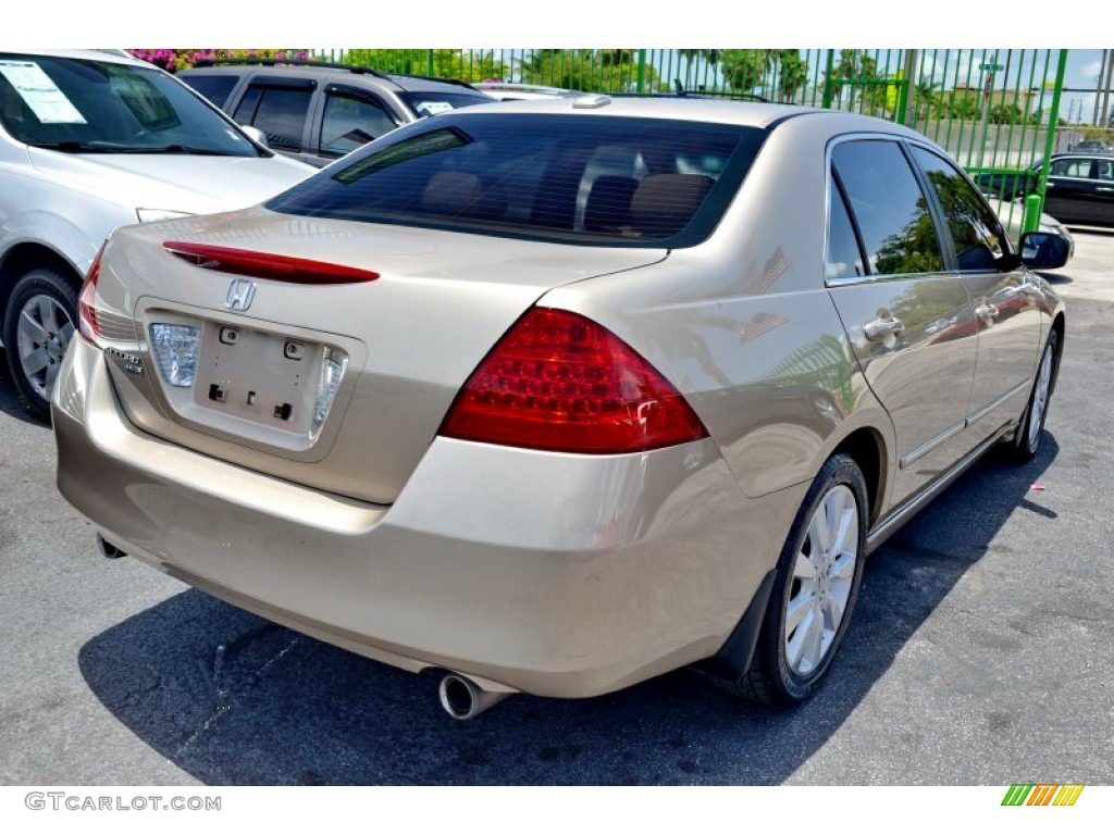 2007 Accord EX-L V6 Sedan - Desert Mist Metallic / Ivory photo #12