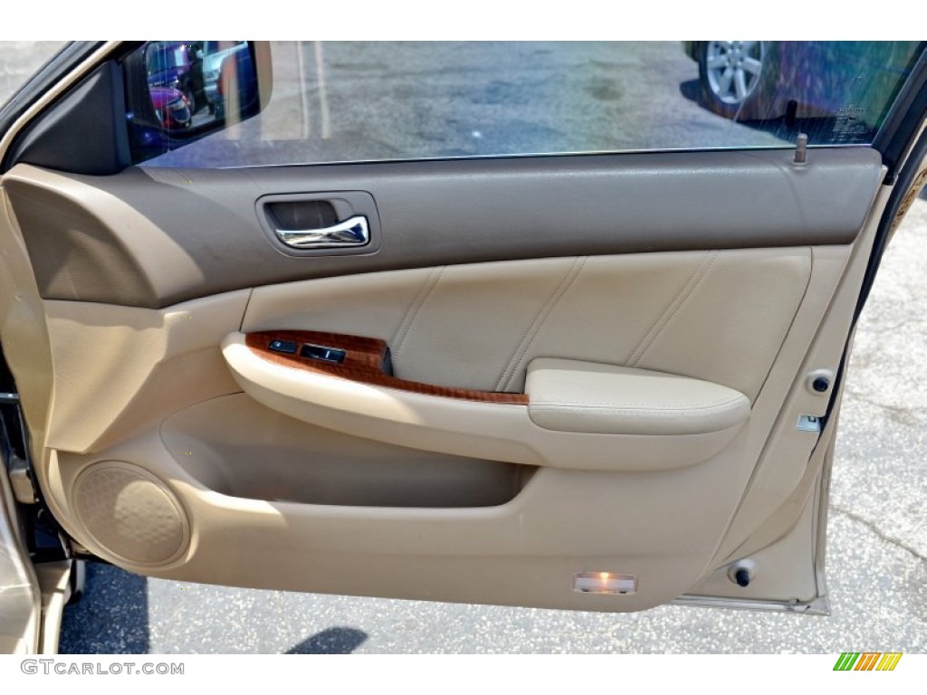 2007 Accord EX-L V6 Sedan - Desert Mist Metallic / Ivory photo #16