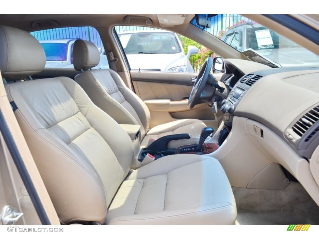 2007 Accord EX-L V6 Sedan - Desert Mist Metallic / Ivory photo #24