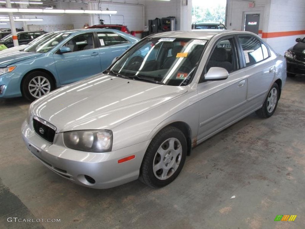 2001 Elantra GLS - Pewter / Beige photo #1