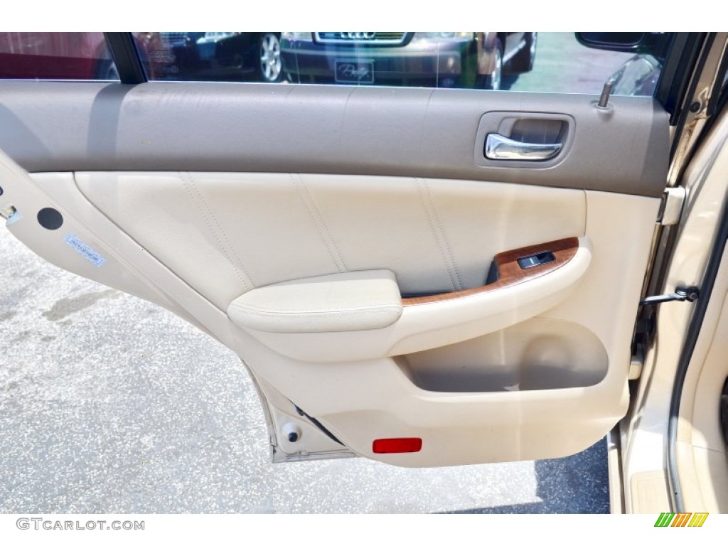 2007 Accord EX-L V6 Sedan - Desert Mist Metallic / Ivory photo #55