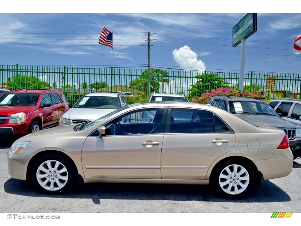 2007 Accord EX-L V6 Sedan - Desert Mist Metallic / Ivory photo #62