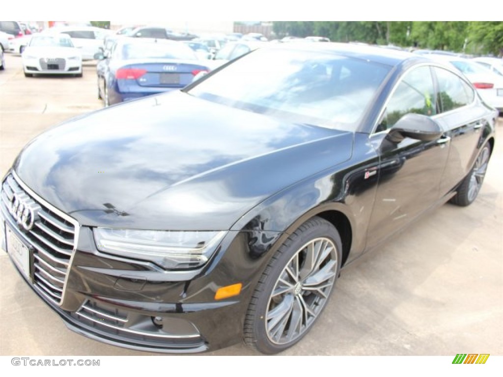 Mythos Black Metallic 2016 Audi A7 3.0 TFSI Prestige quattro Exterior Photo #105043177