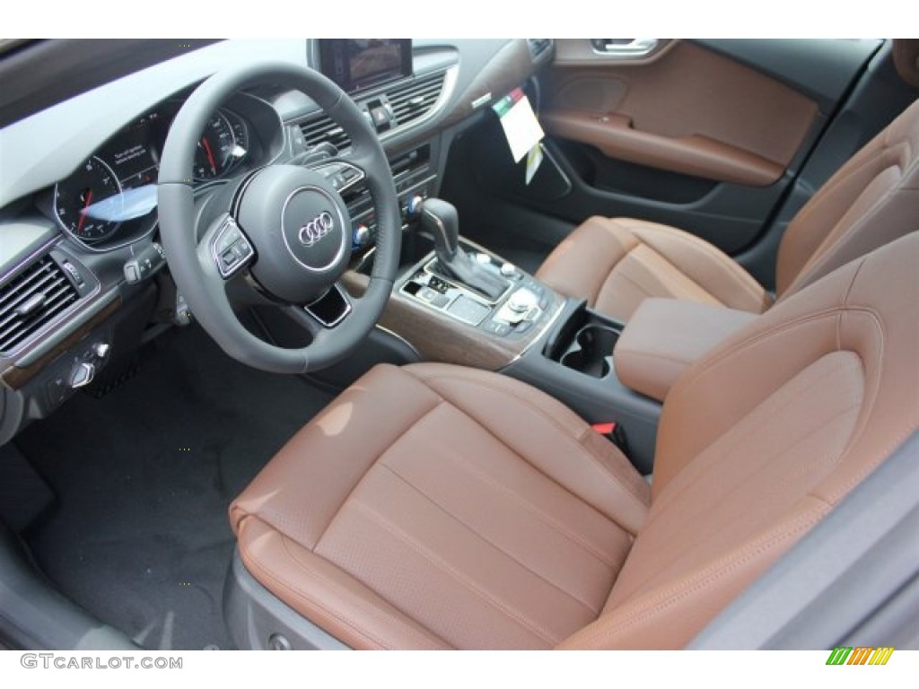 Nougat Brown Interior 2016 Audi A7 3.0 TFSI Prestige quattro Photo #105043341
