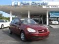 2007 Wine Red Hyundai Accent GS Coupe  photo #1