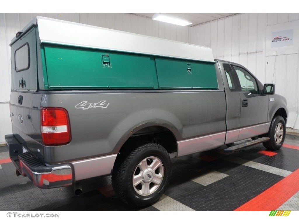 2004 F150 XLT Regular Cab 4x4 - Dark Shadow Grey Metallic / Medium/Dark Flint photo #7
